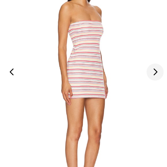 New with Tags! Lovers + Friends Lorraine Mini Dress Multi Striped Size Small - Picture 2 of 13